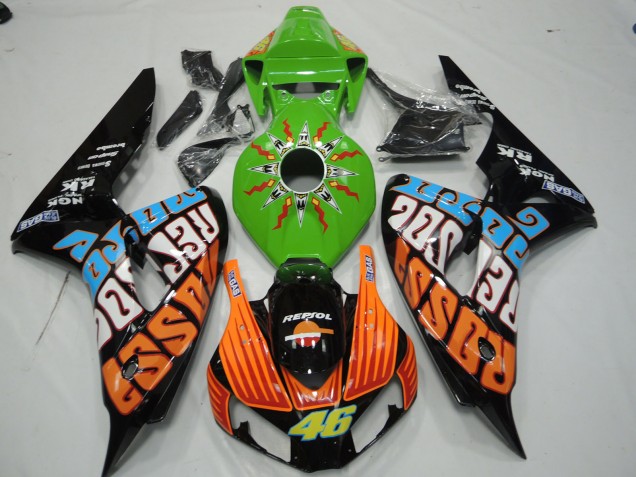 2006-2007 Green Rossi CBR1000RR Motorcycle Fairings