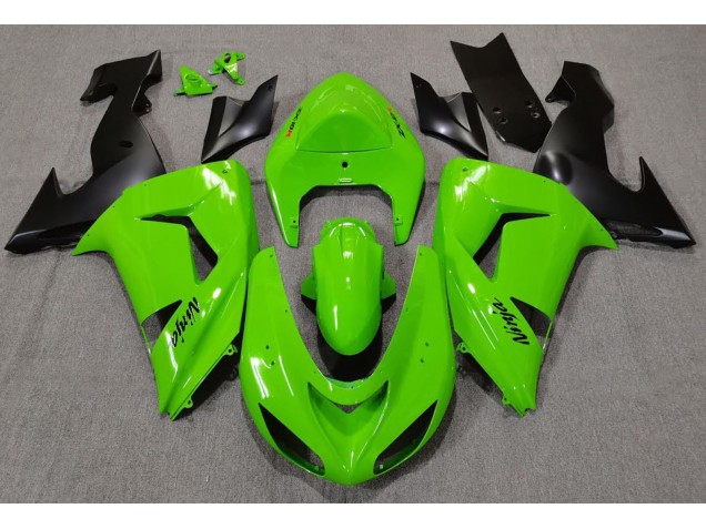 2006-2007 Green ZX10R Motorcycle Fairings
