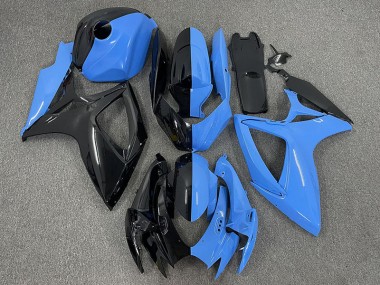 2006-2007 Half Blue and Black GSXR 600-750 Motorcycle Fairings