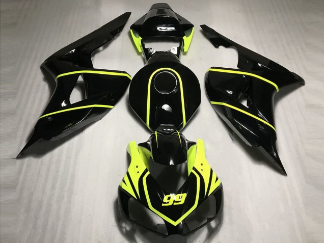 2006-2007 High Viz and Black CBR CBR1000RR Motorcycle Fairings