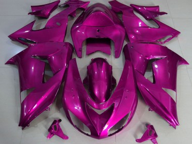2006-2007 Hot Pink Plain ZX10R Motorcycle Fairings