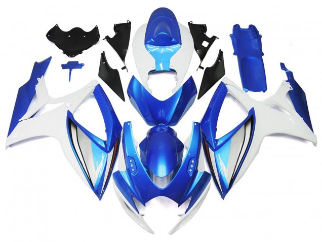 2006-2007 Light Blue and Deep Blue OEM Style GSXR 600-750 Motorcycle Fairings
