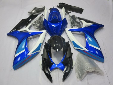 2006-2007 Light and Dark Blue GSXR 600-750 Motorcycle Fairings