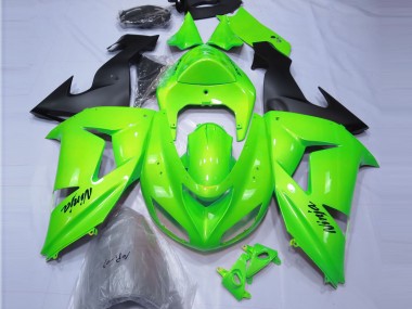 2006-2007 Lime Green ZX10R Motorcycle Fairings