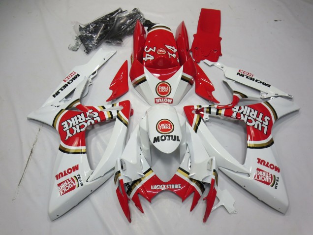 2006-2007 Lucky Strike GSXR 600-750 Motorcycle Fairings