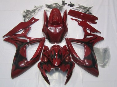 2006-2007 Maroon Red GSXR 600-750 Motorcycle Fairings