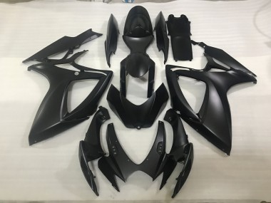 2006-2007 Matte Black GSXR 600-750 Motorcycle Fairings