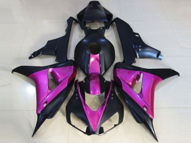 2006-2007 Matte Black & Pink CBR1000RR Motorcycle Fairings