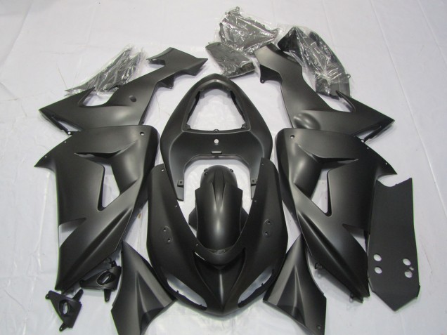2006-2007 Matte Black ZX10R Motorcycle Fairings