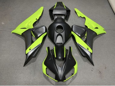 2006-2007 Matte Grey Black and Green CBR1000RR Motorcycle Fairings