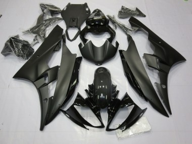 2006-2007 Matte and Gloss Black R6 Motorcycle Fairings