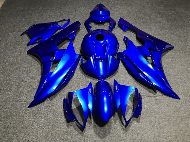 2006-2007 Metallic Blue Plain R6 Motorcycle Fairings