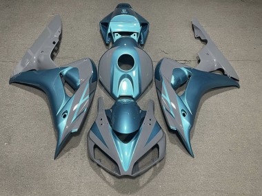 2006-2007 Nardo Grey and Light Blue CBR1000RR Motorcycle Fairings