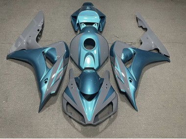 2006-2007 Nardo Grey and Light Blue CBR1000RR Motorcycle Fairings