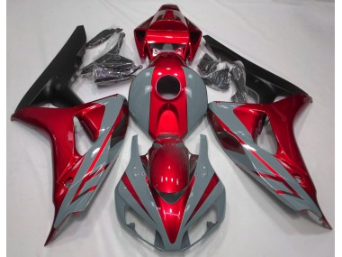 2006-2007 Nardo Grey and Red CBR1000RR Motorcycle Fairings