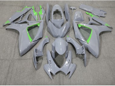 2006-2007 Nardo and Green Trim GSXR 600-750 Motorcycle Fairings