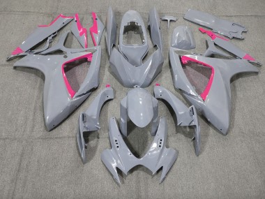 2006-2007 Nardo and Pink Trim GSXR 600-750 Motorcycle Fairings