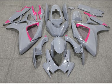 2006-2007 Nardo and Pink Trim GSXR 600-750 Motorcycle Fairings