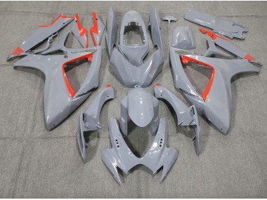 2006-2007 Nardo and Red Trim GSXR 600-750 Motorcycle Fairings