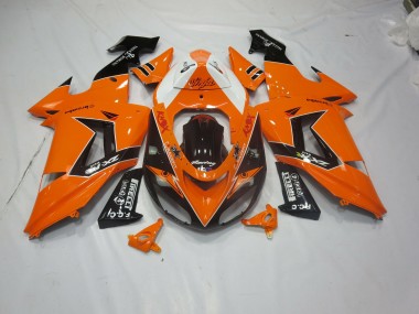 2006-2007 Orange Black ZX10R Motorcycle Fairings