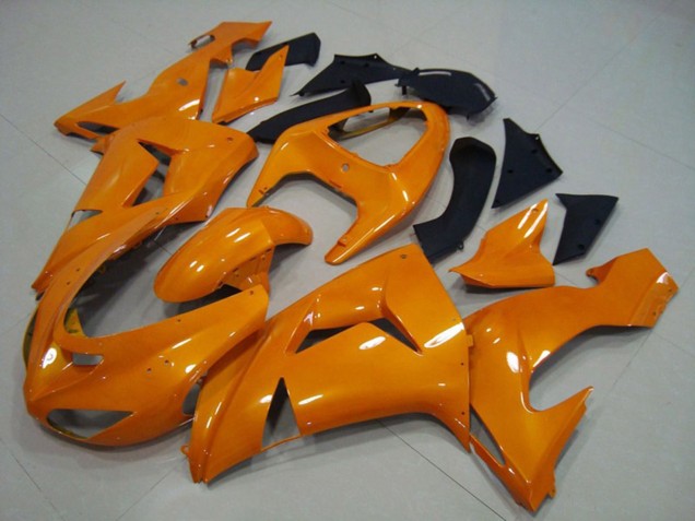 2006-2007 Orange Plain ZX10R Motorcycle Fairings