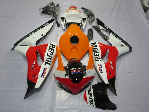 2006-2007 Orange Repsol CBR1000RR Motorcycle Fairings