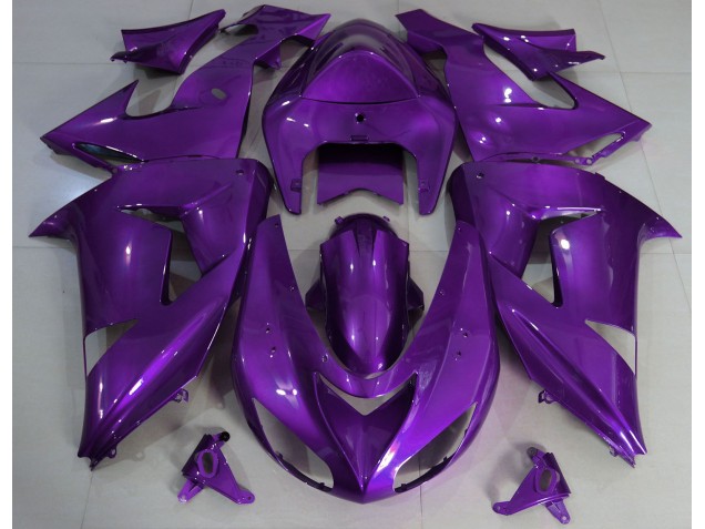 2006-2007 Purple Plain ZX10R Motorcycle Fairings