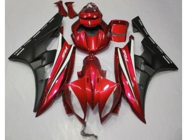 2006-2007 Red Black and White R6 Motorcycle Fairings