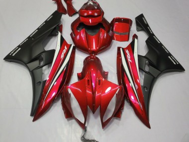 2006-2007 Red Black and White R6 Motorcycle Fairings