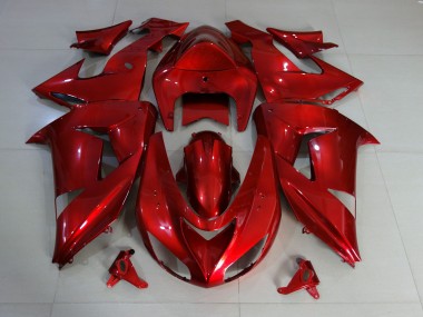 2006-2007 Red Deep Gloss ZX10R Motorcycle Fairings