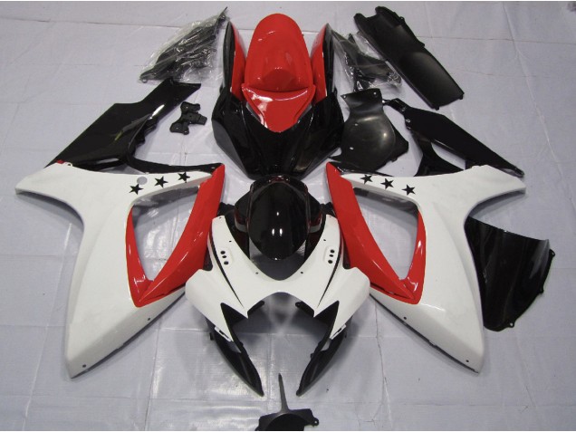 2006-2007 Red Star GSXR 600-750 Motorcycle Fairings