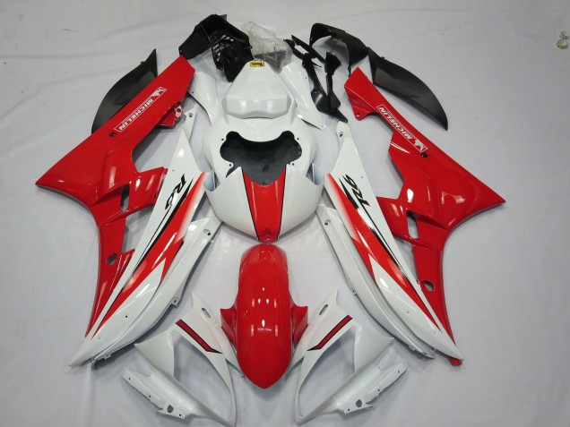 2006-2007 Red White OEM Style R6 Motorcycle Fairings