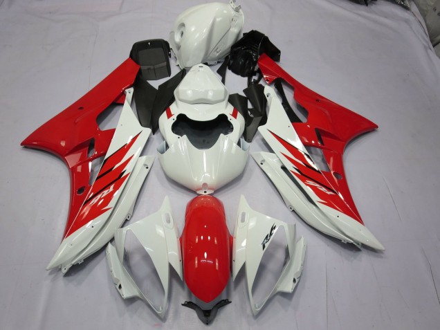 2006-2007 Red and White R6 Motorcycle Fairings