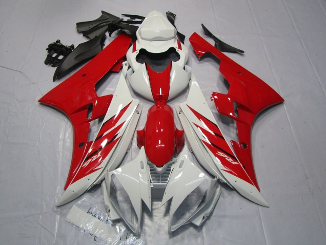 2006-2007 Red and White Style R6 Motorcycle Fairings