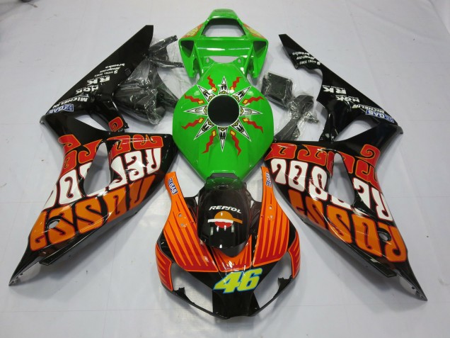 2006-2007 Rossi Lime CBR1000RR Motorcycle Fairings