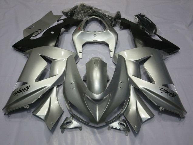 2006-2007 Silver ZX10R Motorcycle Fairings