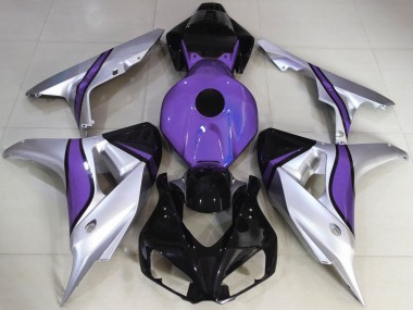 2006-2007 Silver and Purple Custom CBR1000RR Motorcycle Fairings
