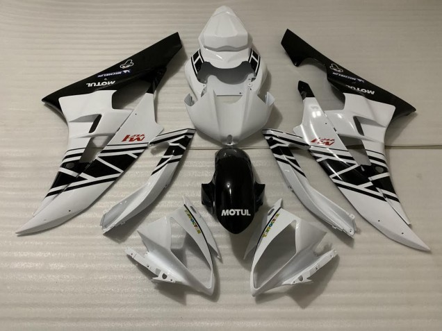 2006-2007 White Black Design R6 Motorcycle Fairings