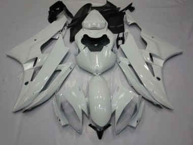 2006-2007 White Gloss R6 Motorcycle Fairings