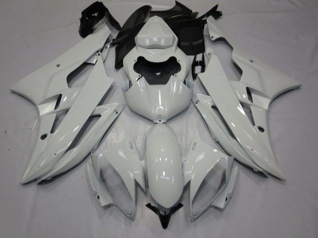2006-2007 White Gloss R6 Motorcycle Fairings