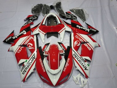 2006-2007 White Red ZX10R Motorcycle Fairings