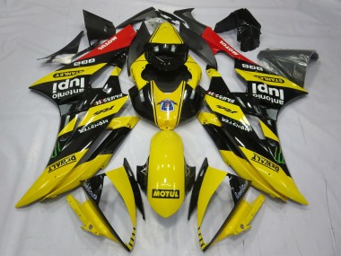 2006-2007 Yellow Motul R6 Motorcycle Fairings