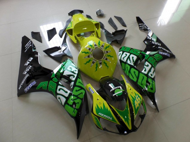 2006-2007 Yellow Rossi CBR1000RR Motorcycle Fairings