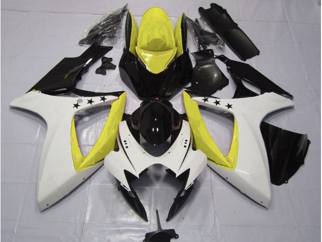 2006-2007 Yellow Star GSXR 600-750 Motorcycle Fairings