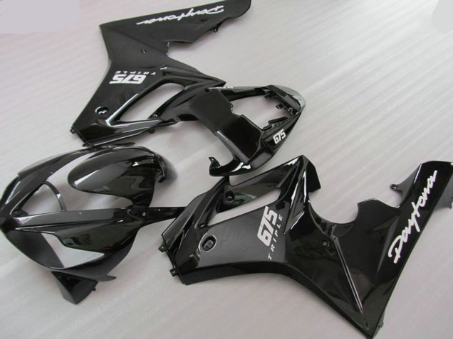 2006-2008 Black Triple Daytona 675 Motorcycle Fairings