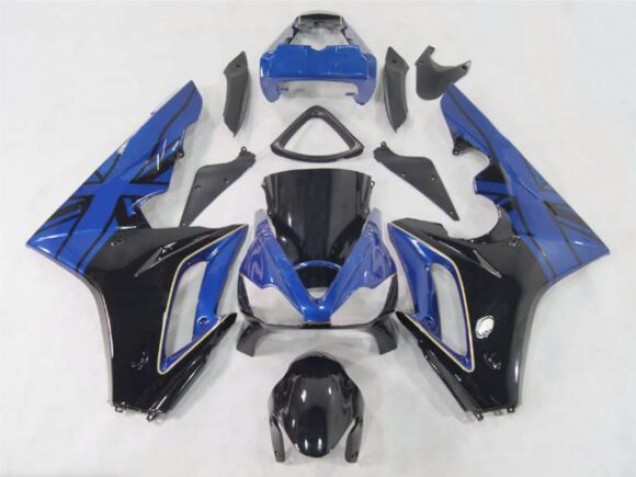 2006-2008 Blue Flag / Black Daytona 675 Motorcycle Fairings