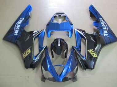 2006-2008 Blue and Black Daytona 675 Motorcycle Fairings