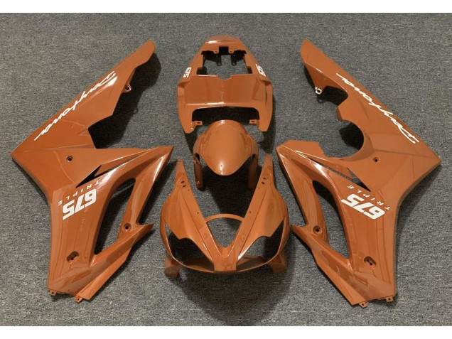 2006-2008 Gloss Orange Daytona 675 Motorcycle Fairings