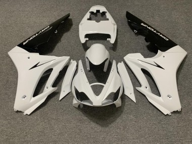 2006-2008 Gloss White and Black Daytona 675 Motorcycle Fairings