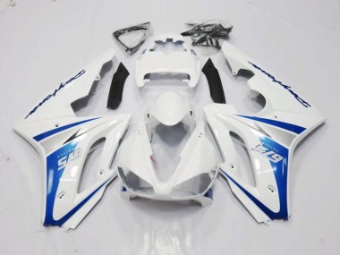 2006-2008 White and Blue Style Daytona 675 Motorcycle Fairings